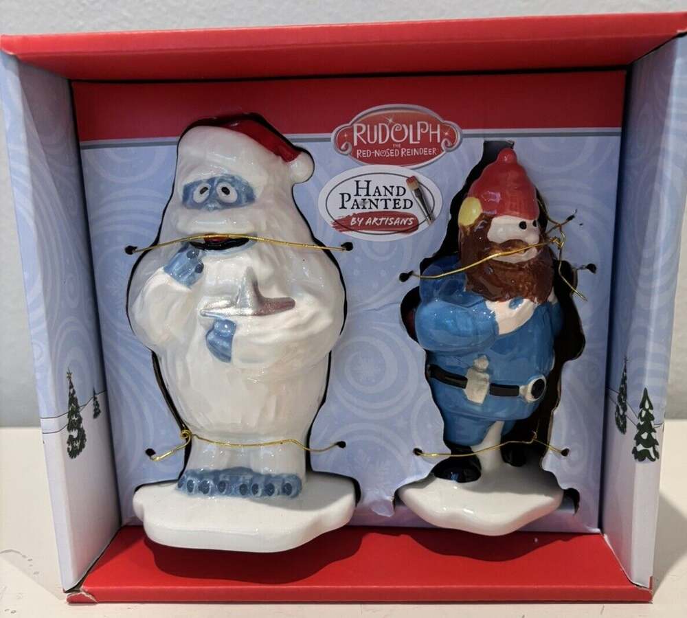 Rudolph the Red Nosed Reindeer Bumble and Yukon Cornelius Salt &Pepper Shakers